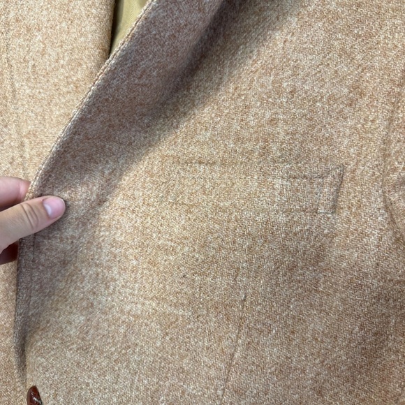Harris Tweed Freedman Academia Camel Brown Wool Sport Coat Blazer Jacket Mens - Picture 7 of 12